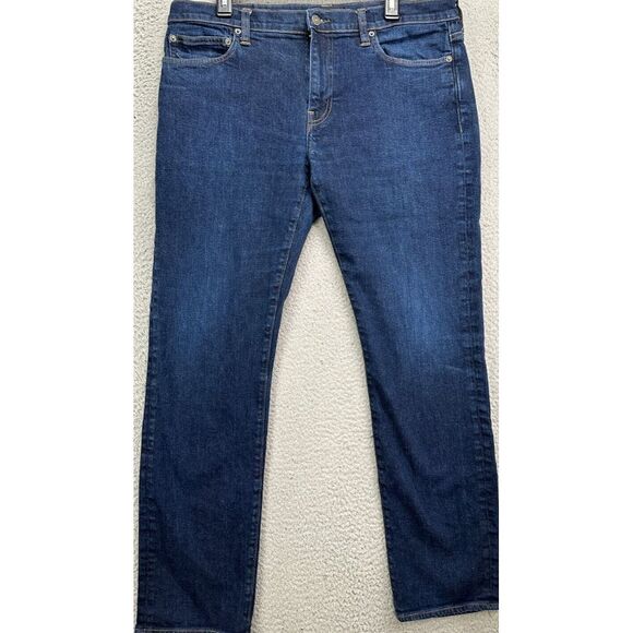J. Crew Other - J Crew Jeans Mens 36X32 Kurabo Blue Distressed Japanese Fabric Straight Denim